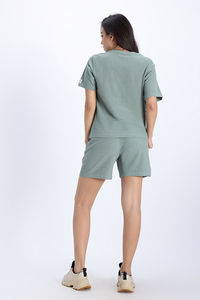 Zivame 2 Mile Fashion Knit Cotton Loungewear Set - Iceberg Green — thumbnail 5